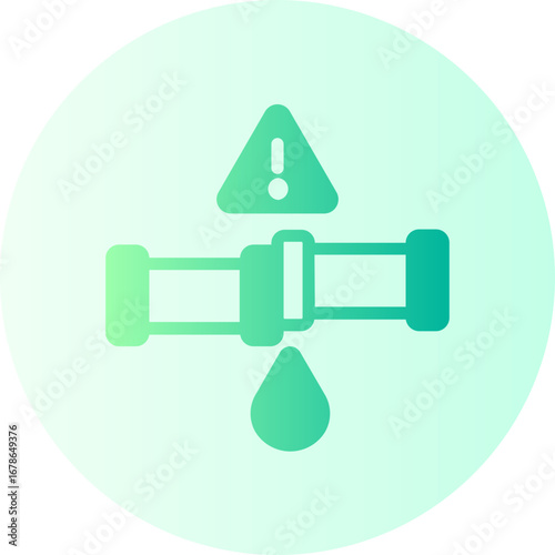 water leak gradient icon