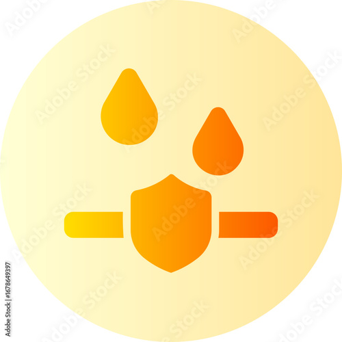 water resistant gradient icon