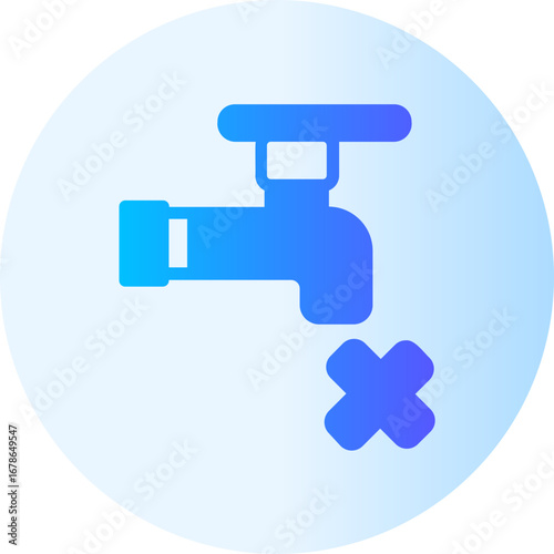 no water gradient icon
