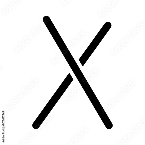 Illustration showing a black icon of sushi, rolls and other attributes of Japanese food, on a white background