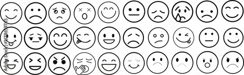 Emotion icon set.Rating happy neutral sad emoji emotion icon customer satisfaction smiley good bad medium reaction.