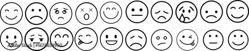 Emotion icon set.Rating happy neutral sad emoji emotion icon customer satisfaction smiley good bad medium reaction.