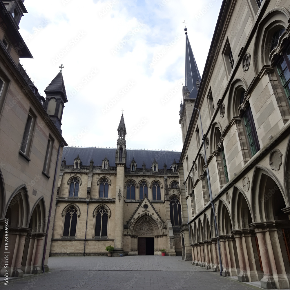 Obraz premium Saint-pol-de-Leon cathedral, brittany, france