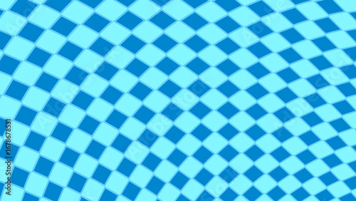 ILLUSTRATION ABSTRACT SQUARE DIAMOND BACKGROUND BLUE FLAT COLOR PATTERN OCTOBERFEST DESIGN VECTOR