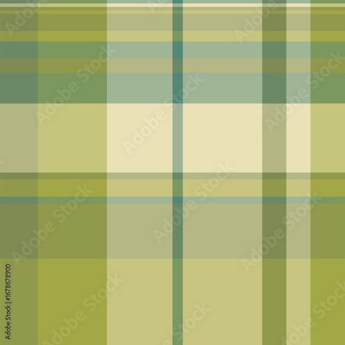Fit texture textile tartan, rug seamless background vector. Beautiful fabric pattern check plaid in pastel and lime colors.