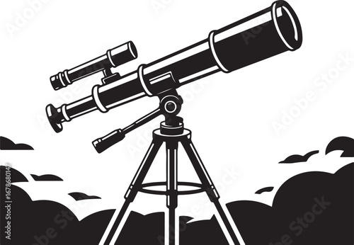 The Stargazer's Tool: A Telescope Pointing to the Heavens