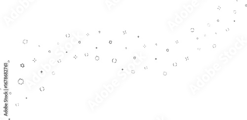 手描きのきらきらふりかけあしらい素材