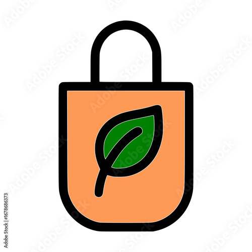 Eco friendly tote bag promoting green lifestyle