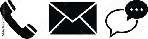 Connect easily with phone, email, and chat icons for instant communication solutions