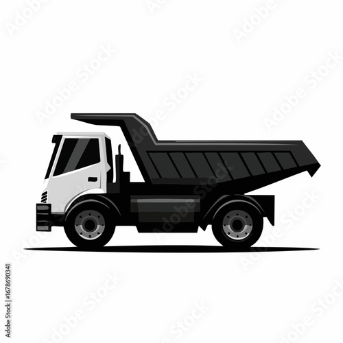 Heavy duty truck for transporting materials, construction and mining