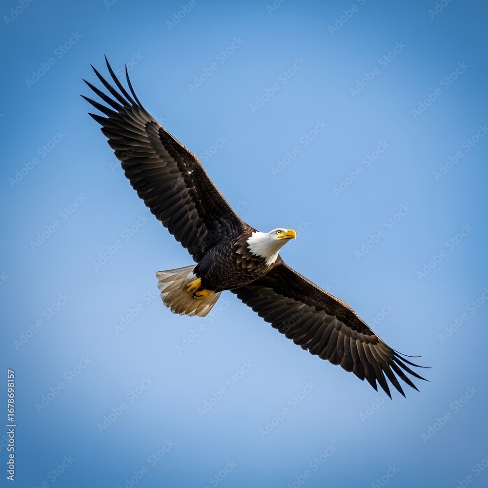 Fototapeta premium bald eagle in flight