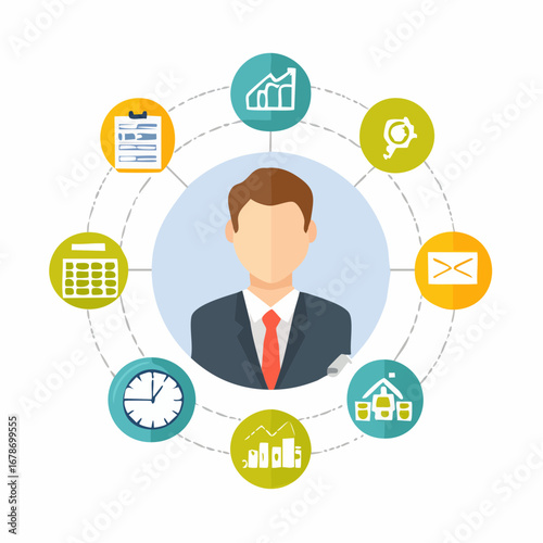 Business Management and Professional Skills Concept