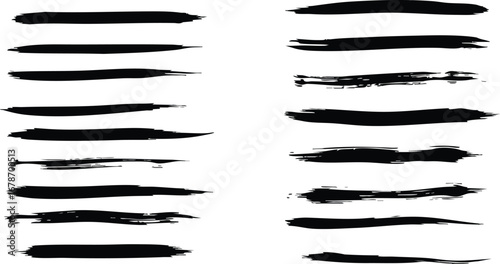 Bold black brush strokes add dynamic texture and artistic flair to modern designs