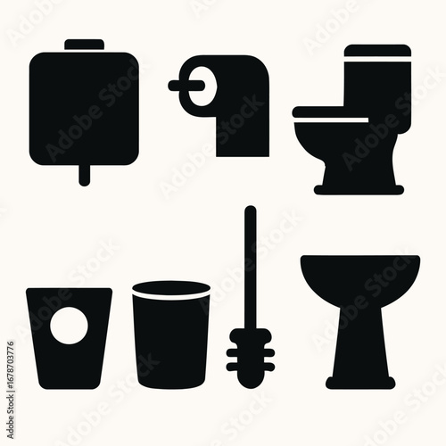 Bathroom Accessories Icons