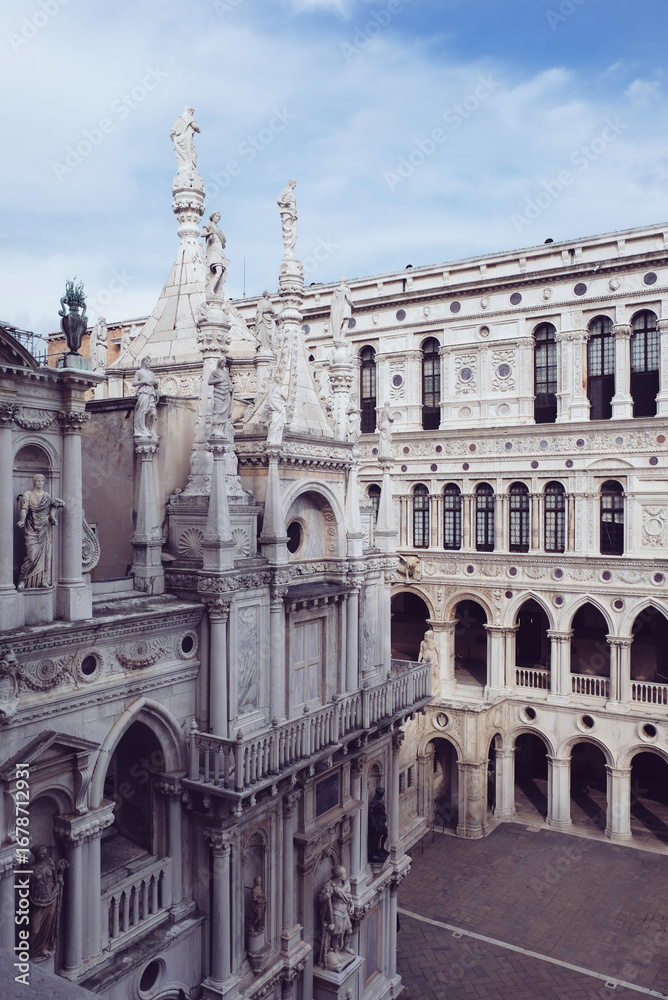 Fototapeta premium Courtyard of the Doge's Palace in Venice, Italy.