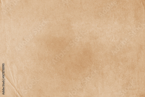 Brown Old Paper Texture Background. Vintage stained document paper. Rustic parchment paper sheet with space for text