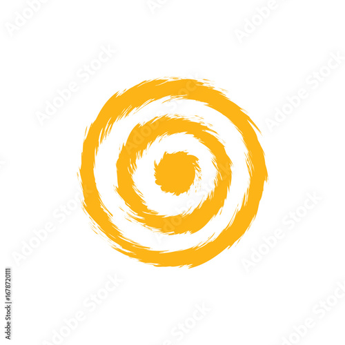 Target for archery. shooting target logo vector. Logo Bullseye. Texture Grunge. Spiral Style