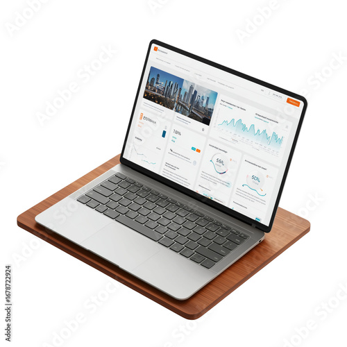 laptop on transparent png background