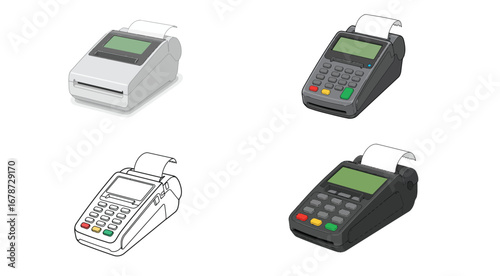 Diverse point of sale devices showcasing modern transaction technology