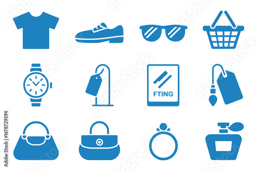 Retail & Shopping Mall Icon Set, icon design, icon set