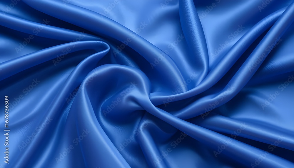 Obraz premium cornflower blue abstract background. Silk satin velvet fabric. Elegant luxury rich