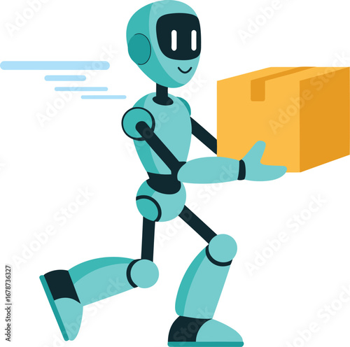 Robot Delivering a Package