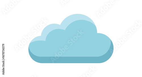 Stylized atmospheric cloud illustration with soft gradients and minimalist design aesthetic and modern simplicity for weather forecasts 98 characters