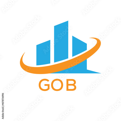 GOB Real Estate Company logo. GOB Modern Building Company logo design for entrepreneur and business. GOB best icon Business Branding.
