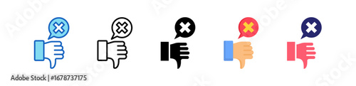 Bad Habit Multiple Style Icon Set Collection. 