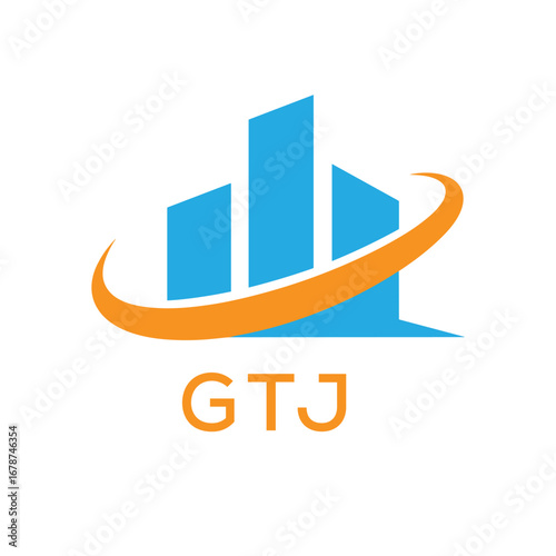 GTJ Real Estate Company logo. GTJ Modern Building Company logo design for entrepreneur and business. GTJ best icon Business Branding.
