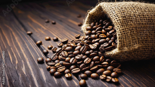 coffee beans in sack