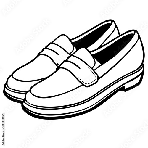 Loafer Shoes – Minimal Art Design