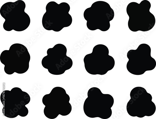 Abstract organic shapes for modern design backgrounds, creating unique visual appeal