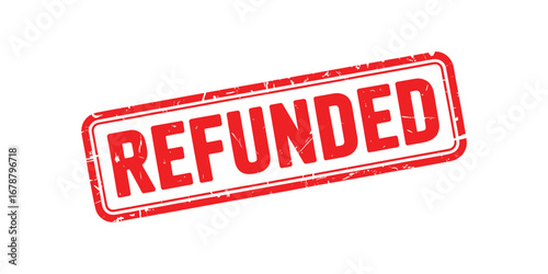 Red stamp indicating a transaction has been refunded