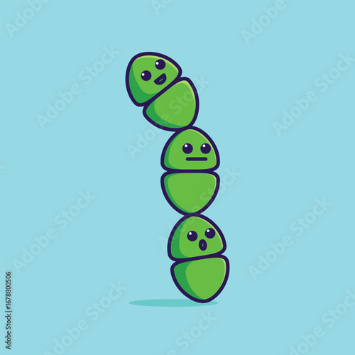 Simple Streptococcus pneumoniae cartoon vector illustration Collection of Pharmacy day concept icon isolated