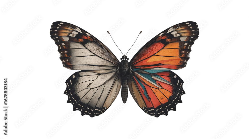 Fototapeta premium The Butterfly's Vibrant Transformation