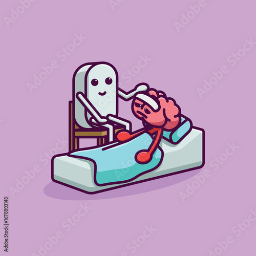 Simple Fighting Cough and Phlegm cartoon vector illustration Collection of Pharmacy day concept icon isolated