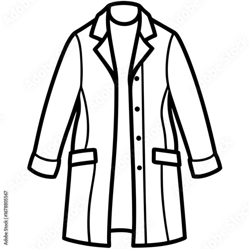 Stylish Overcoat Vector Design