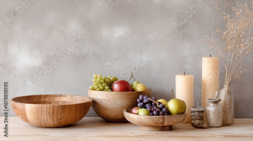 Wallpaper Mural still life with vegetables and fruits Torontodigital.ca