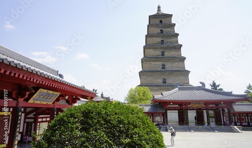Canvas Print Giant Wild Goose Pagoda in Xian, China