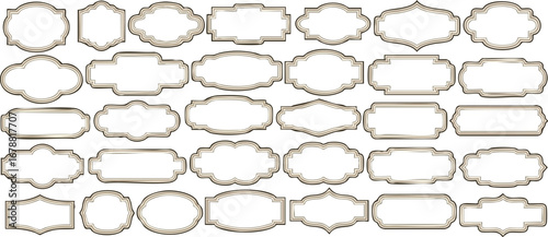 Elegant vintage frame collection for your design projects and creative presentations