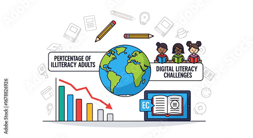 Addressing Global Illiteracy and Digital Literacy Challenges