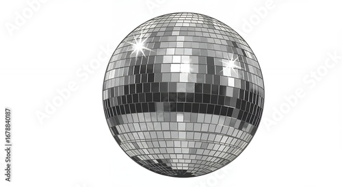 Disco ball image reflective design party theme