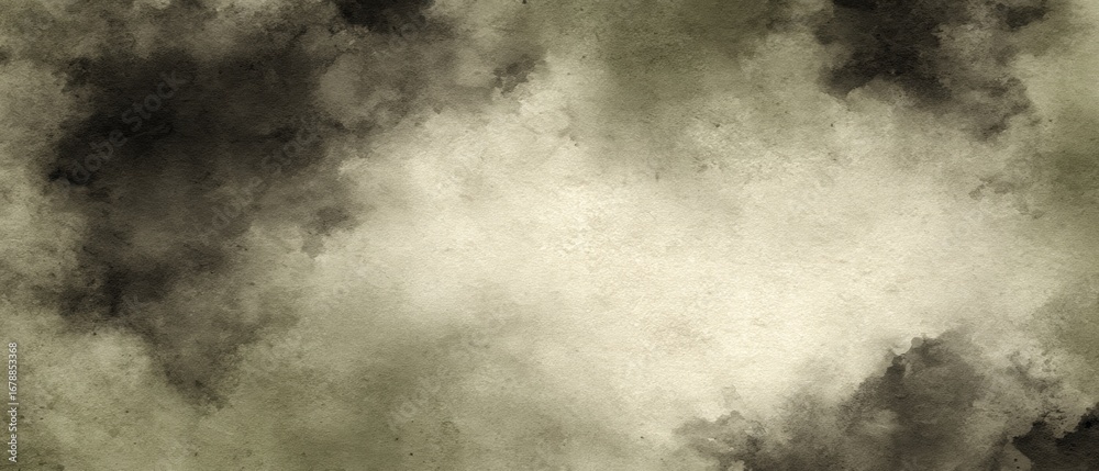 Fototapeta premium Abstract watercolor background dark grey beige texture