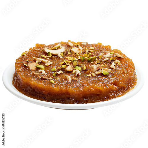 Halwa Plate Traditional Sweet Dish Design