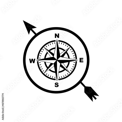 compass vector illustration