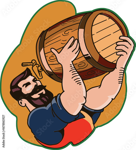 Beer Cravings Illustration – Funny Character Wanting a Beer Concept Art