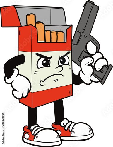 Smoke Kills - Cigarettes Killer Illustration – Dark Health Hazard Concept Art