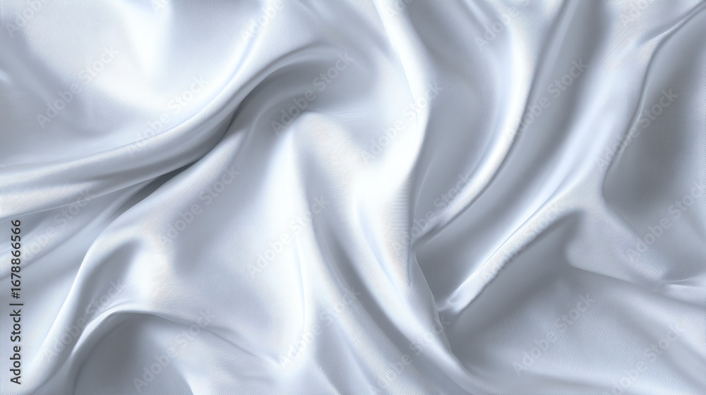 Obraz premium White Fabric Textures Collection – Cotton, Linen, Silk and Wrinkled Cloth Backgrounds