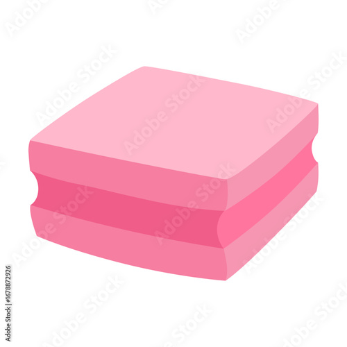 Bubble gum splash. Cartoon chewy sweet candy. Stains and sticky stretchy form. Children bubblegum. Vector illustration